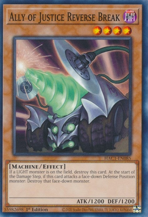 Image for Ally of Justice Reverse Break (HAC1-EN085) (HAC1) - YuGiOh