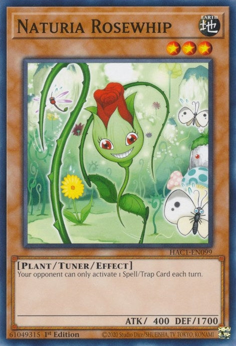 Image for Naturia Rosewhip (HAC1-EN099) (HAC1) - YuGiOh