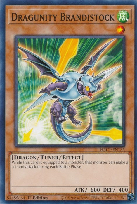 Image for Dragunity Brandistock (HAC1-EN156) (HAC1) - YuGiOh