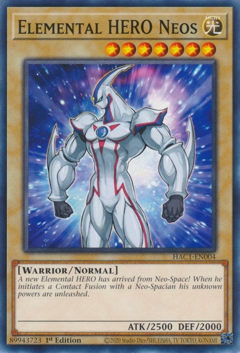 Image for Elemental HERO Neos (HAC1-EN004) (HAC1) - YuGiOh