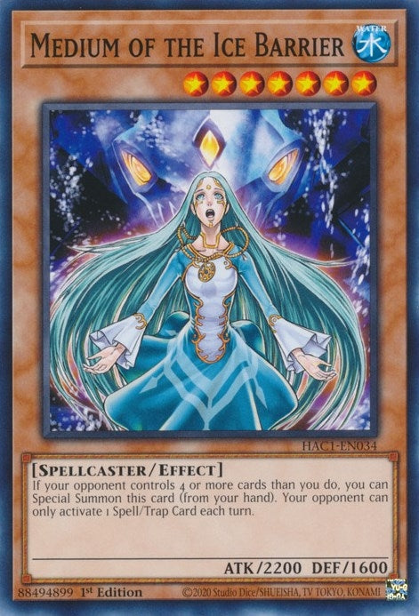 Image for Medium of the Ice Barrier (HAC1-EN034) (HAC1) - YuGiOh