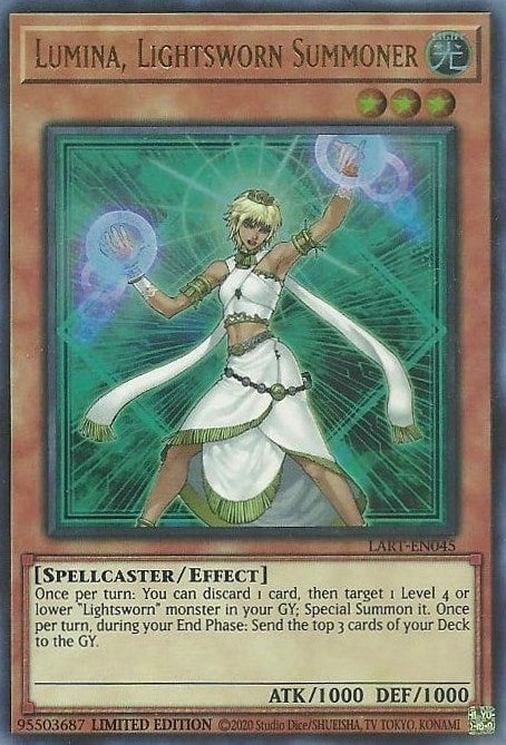 Image for Lumina, Lightsworn Summoner (LART-EN045) (LART) - YuGiOh