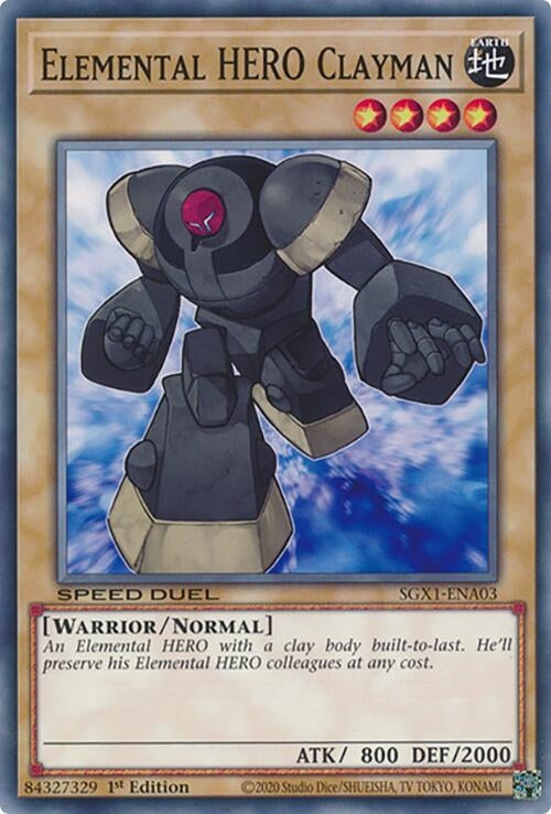 Image for Elemental HERO Clayman (SGX1-ENA03) - YuGiOh