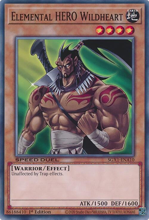 Image for Elemental HERO Wildheart (SGX1-ENA10) - YuGiOh