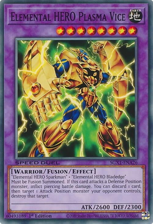 Image for Elemental HERO Plasma Vice (SGX1-ENA26) - YuGiOh