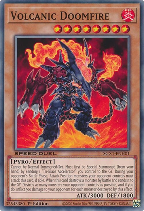 Image for Volcanic Doomfire (SGX1-ENH01) - YuGiOh