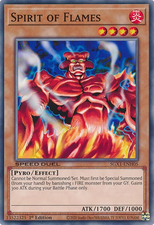 Image for Spirit of Flames (SGX1-ENH05) - YuGiOh