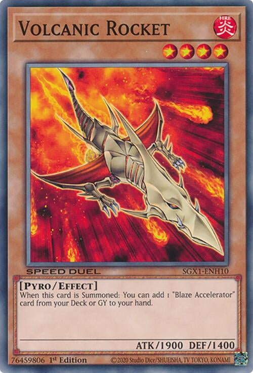 Image for Volcanic Rocket (SGX1-ENH10) - YuGiOh