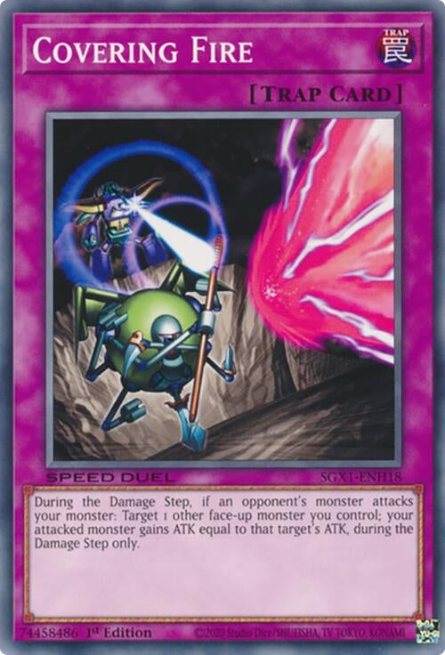 Image for Covering Fire (SGX1-ENH18) - YuGiOh