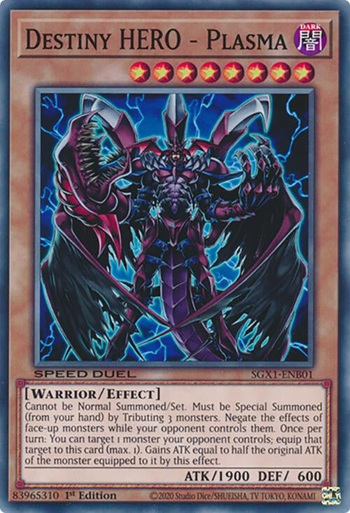 Image for Destiny HERO - Plasma (SGX1-ENB01) - YuGiOh