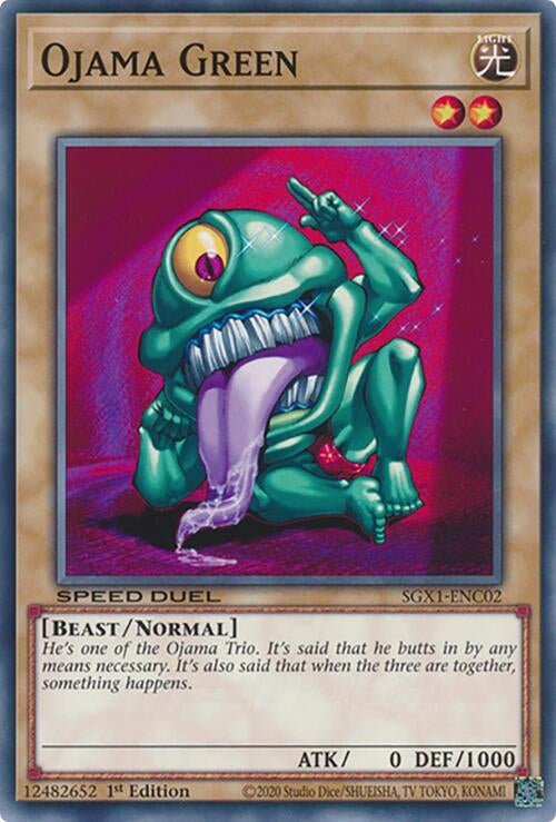 Image for Ojama Green (SGX1-ENC02) - YuGiOh
