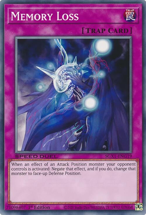 Image for Memory Loss (SGX1-ENG19) - YuGiOh