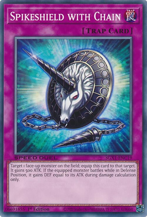 Image for Spikeshield with Chain (SGX1-ENC19) - YuGiOh