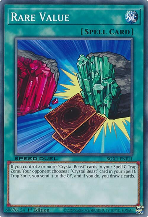 Image for Rare Value (SGX1-ENF11) - YuGiOh