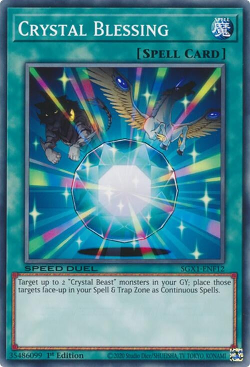 Image for Crystal Blessing (SGX1-ENF12) - YuGiOh