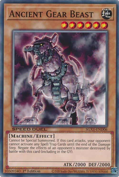 Image for Ancient Gear Beast (SGX1-END06) - YuGiOh