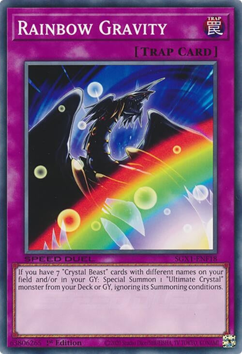 Image for Rainbow Gravity (SGX1-ENF18) - YuGiOh