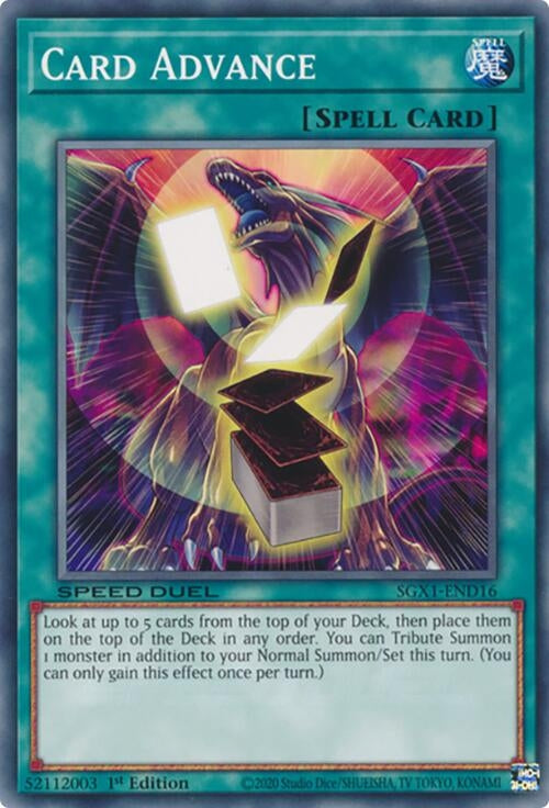 Image for Card Advance (SGX1-END16) - YuGiOh