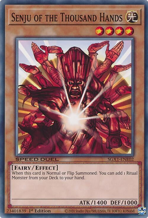 Image for Senju of the Thousand Hands (SGX1-ENE02) - YuGiOh