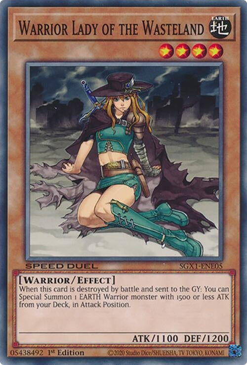 Image for Warrior Lady of the Wasteland (SGX1-ENE05) - YuGiOh