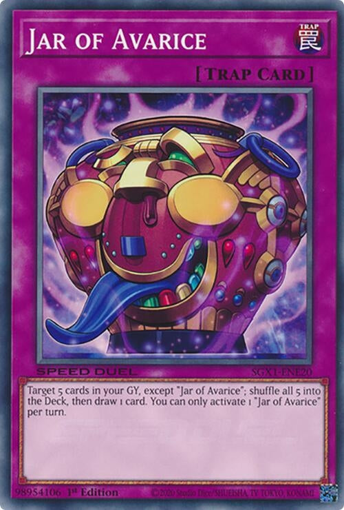 Image for Jar of Avarice (SGX1-ENE20) - YuGiOh
