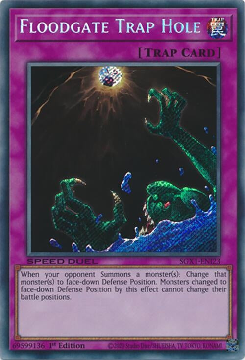 Image for Floodgate Trap Hole (Secret Rare) (SGX1-ENI23) - YuGiOh