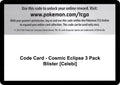 Image for Code Card - Cosmic Eclipse 3 Pack Blister [Celebi] (SM12) - Pokemon