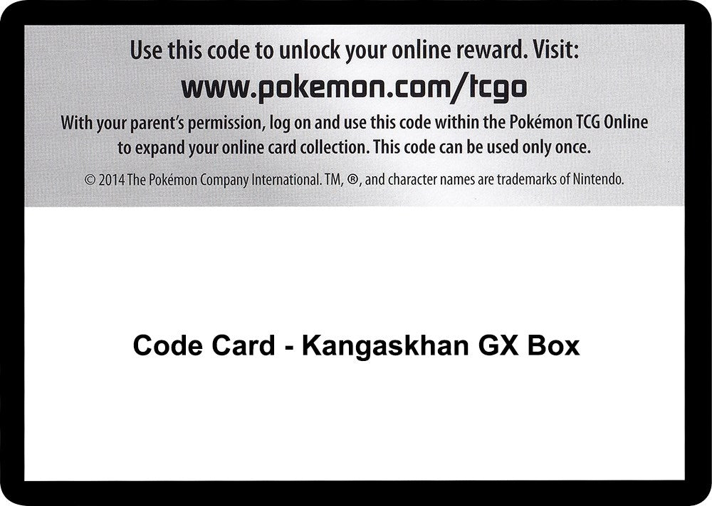 Image for Code Card - Kangaskhan GX Box (SM10) - Pokemon
