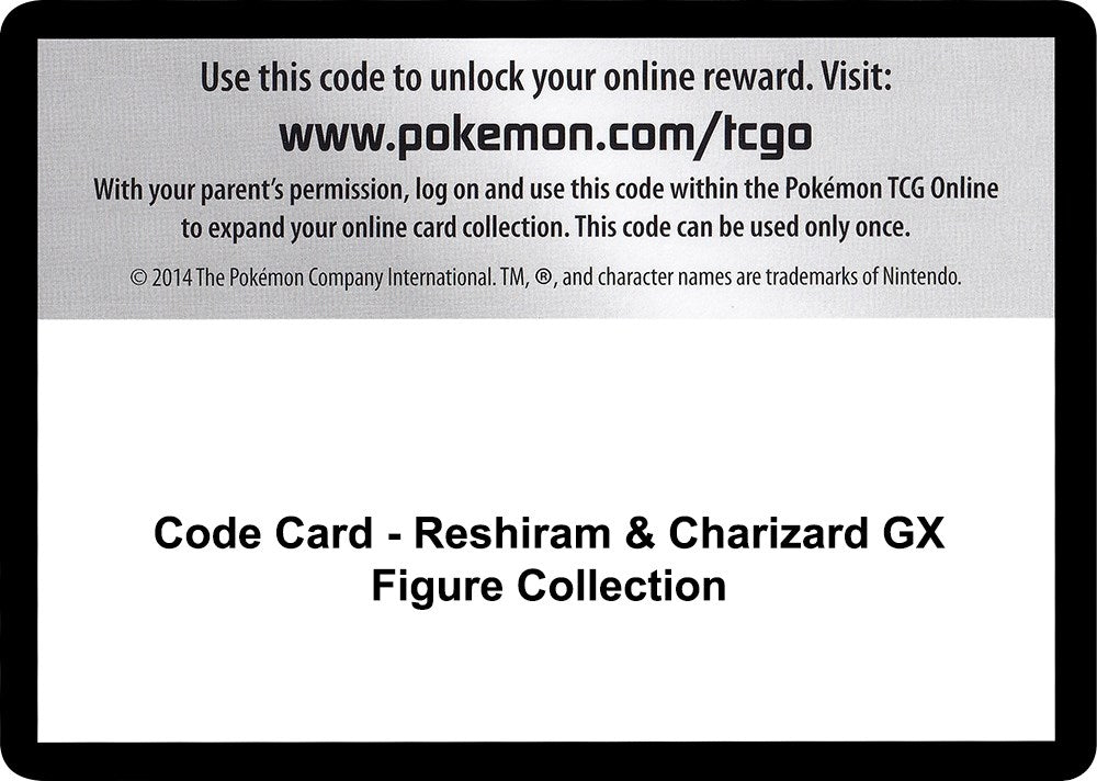 Image for Code Card - Reshiram & Charizard GX Figure Collection (SM10) - Pokemon