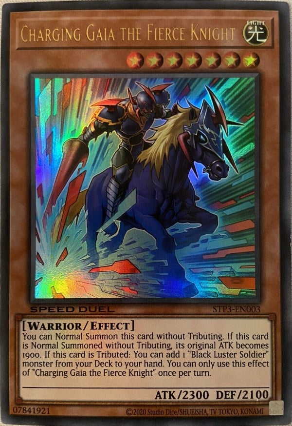 Image for Charging Gaia the Fierce Knight (STP3-EN003) (STP3) - YuGiOh