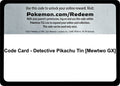 Image for Code Card - Detective Pikachu Tin [Mewtwo GX] (DEP) - Pokemon