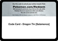 Image for Code Card - Dragon Tin [Salamence] (MCAP) - Pokemon
