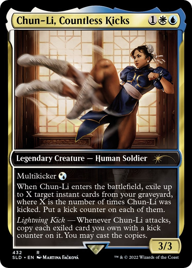 Image for Chun-Li, Countless Kicks (432) (Secret Lair Drop Series) - Magic: The Gathering