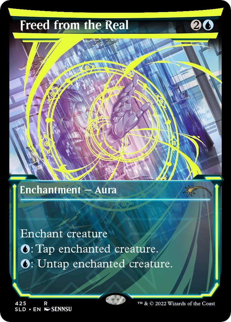 Image for Freed from the Real (Neon Yellow) (425) (Secret Lair Drop Series) - Magic: The Gathering