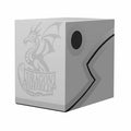 Image for Dragon Shield Revised Double Shell - Ashen White (Holds 100+) - Deck Boxes