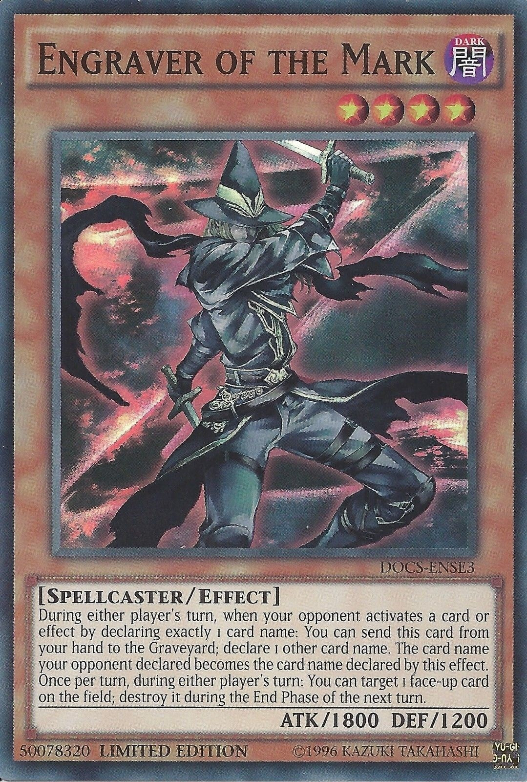 Image for Engraver of the Mark (DOCS-ENSE3) (DOCS) - YuGiOh