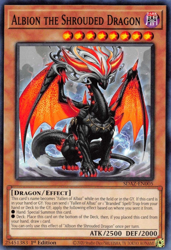 Image for Albion the Shrouded Dragon (SDAZ-EN005) (SDAZ) - YuGiOh