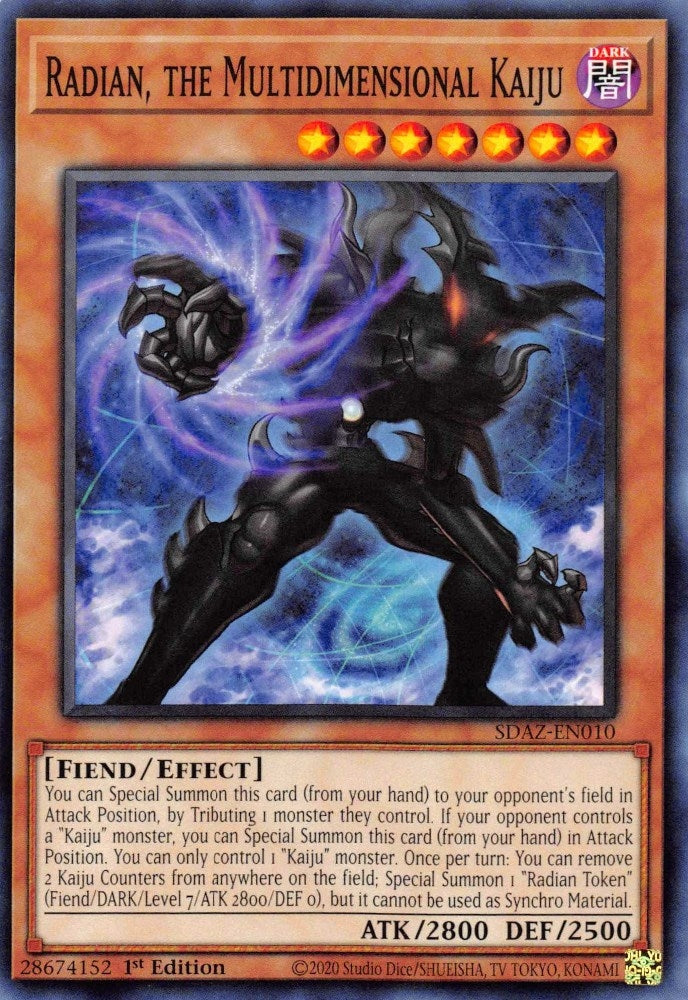 Image for Radian, the Multidimensional Kaiju (SDAZ-EN010) (SDAZ) - YuGiOh