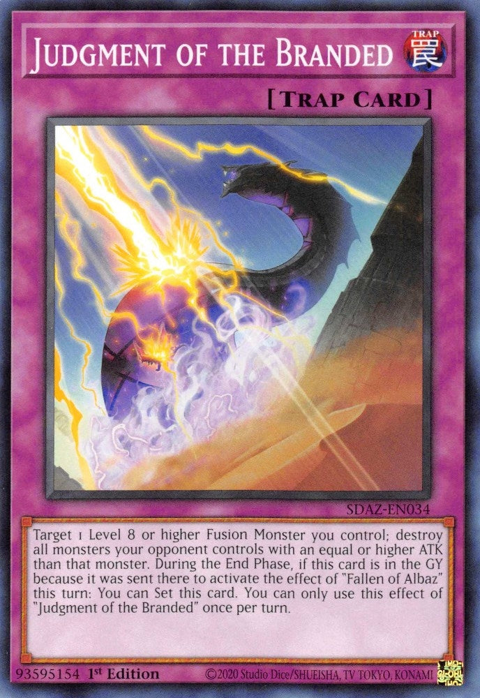 Image for Judgment of the Branded (SDAZ-EN034) (SDAZ) - YuGiOh