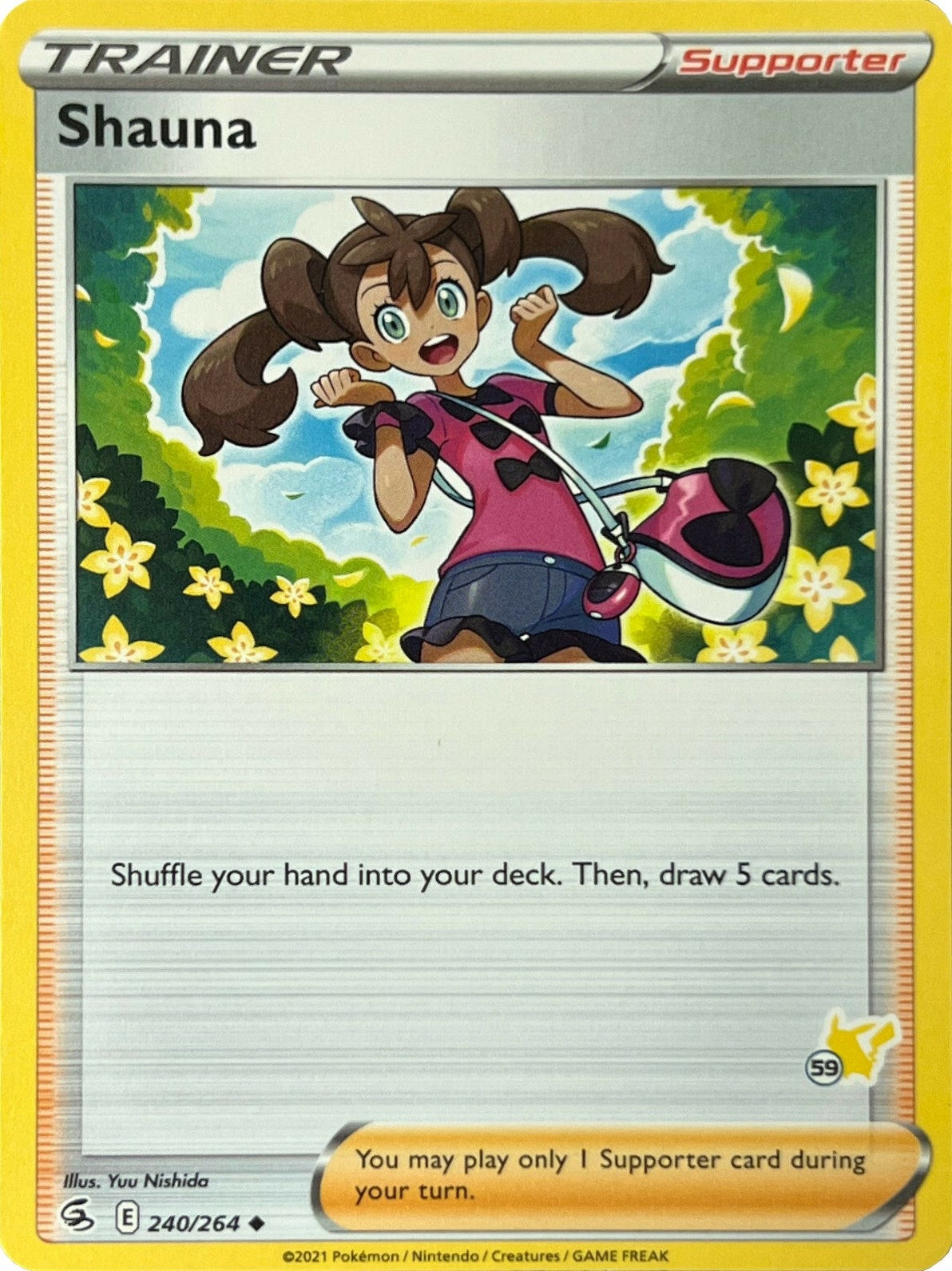 Image for Shauna - 240/264 (#59 Pikachu Stamped) (240/264) (BA22) - Pokemon