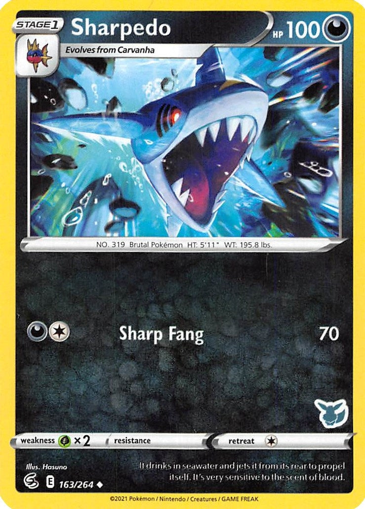 Image for Sharpedo - 163/264 (Eevee Stamped) (163/264) (BA22) - Pokemon