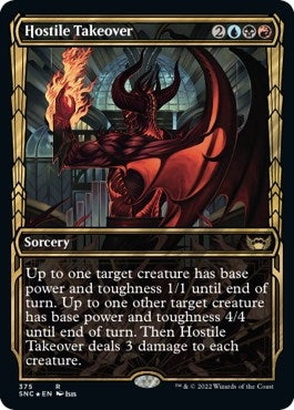 Image for Hostile Takeover (Gilded Foil) (375) (Streets of New Capenna) - Magic: The Gathering