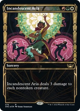Image for Incandescent Aria (Gilded Foil) (376) (Streets of New Capenna) - Magic: The Gathering