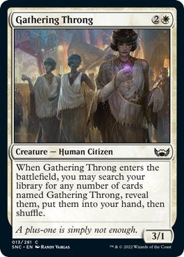 Image for Gathering Throng (13) (Streets of New Capenna) - Magic: The Gathering