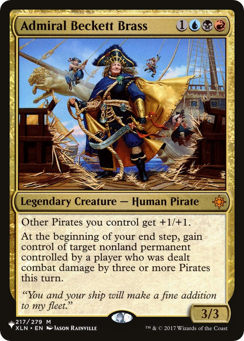 Image for Admiral Beckett Brass (217/279) (The List Reprints) - Magic: The Gathering