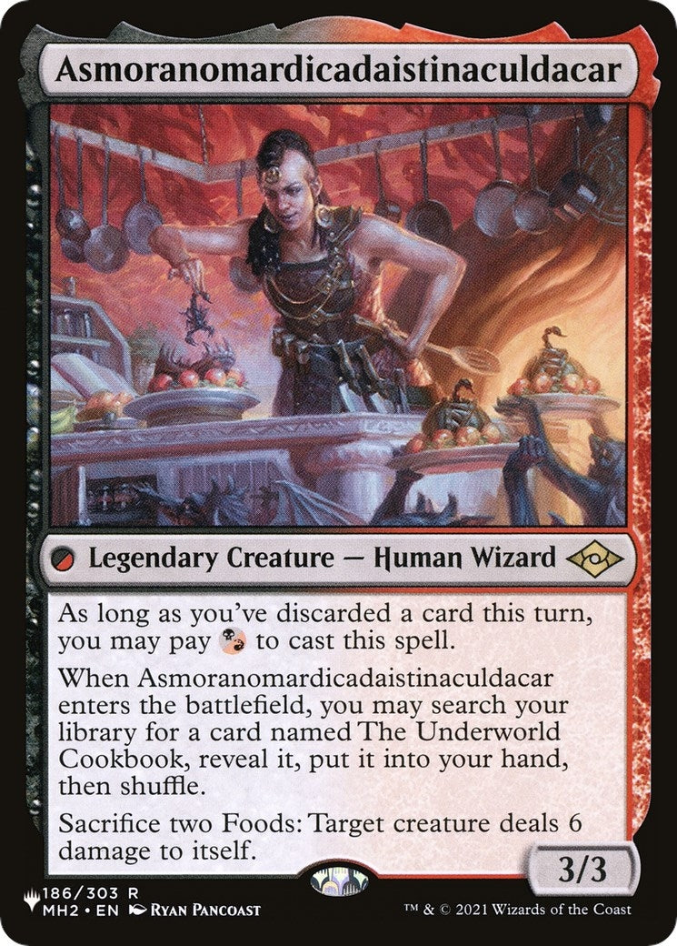 Image for Asmoranomardicadaistinaculdacar (186/303) (The List Reprints) - Magic: The Gathering