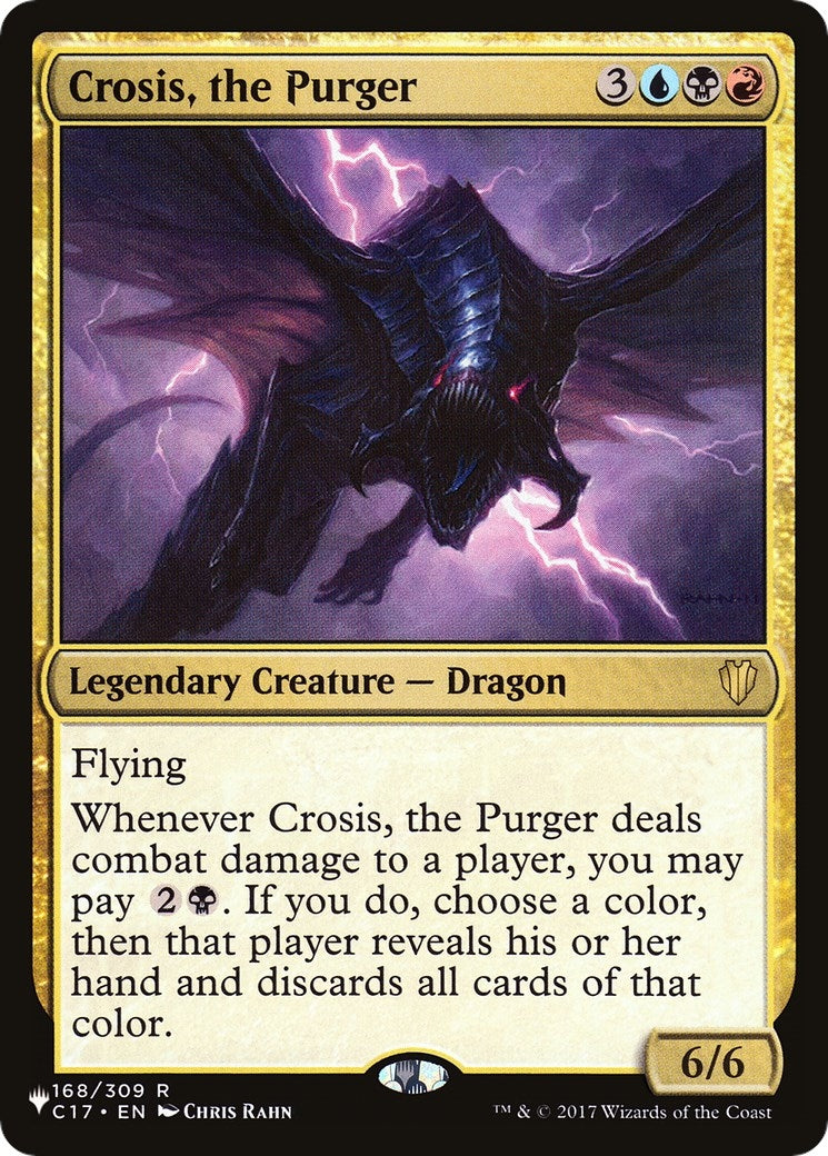 Image for Crosis, the Purger (168/309) (The List Reprints) - Magic: The Gathering