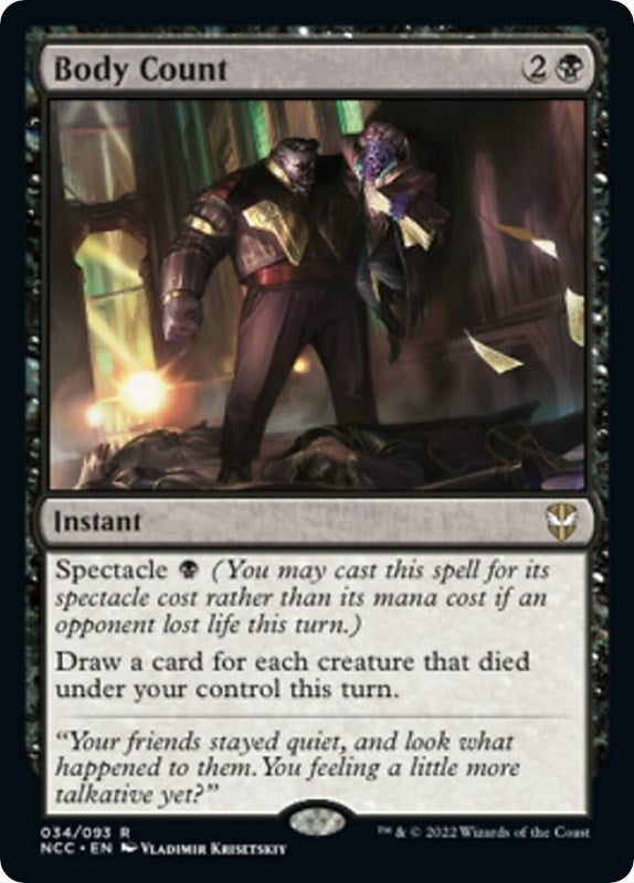 Image for Body Count (34) (Streets of New Capenna) - Magic: The Gathering