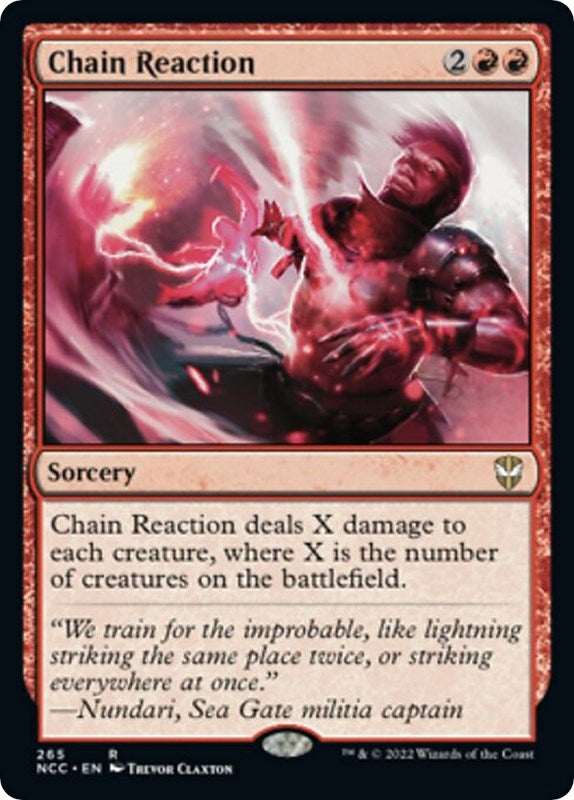 Image for Chain Reaction (265) (Streets of New Capenna) - Magic: The Gathering