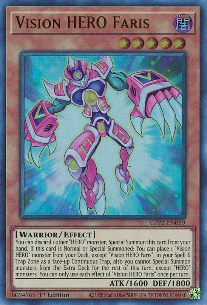 Image for Vision HERO Faris (GFP2-EN059) (GFP2) - YuGiOh